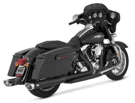 Vance & Hines Monster Oval Slip-Ons - Matte Black (Harley Davidson)