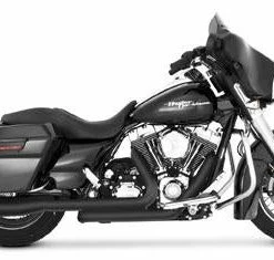 Vance & Hines Monster Oval Slip-Ons - Matte Black (Harley Davidson)