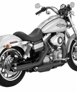 Vance & Hines Twin Slash 3" Slip-Ons - Black (Harley Davidson)