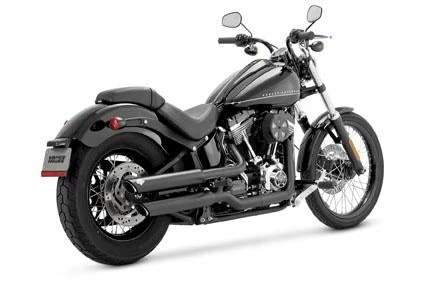 Vance & Hines Twin Slash 3" Slip-Ons - Black (Harley Davidson)