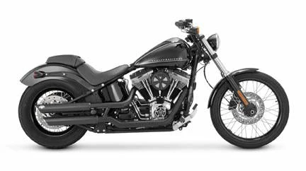 Vance & Hines Twin Slash 3" Slip-Ons - Black (Harley Davidson)