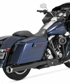 Vance & Hines Monster Round Catalytic Slip-Ons - Black (Harley Davidson)