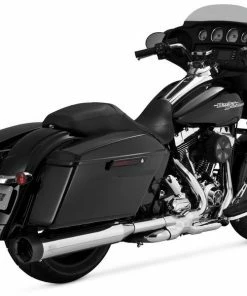 Vance & Hines Oversized 450 Slip-Ons - Chrome-Black Tip (Harley Davidson) Slip On - Cruiser