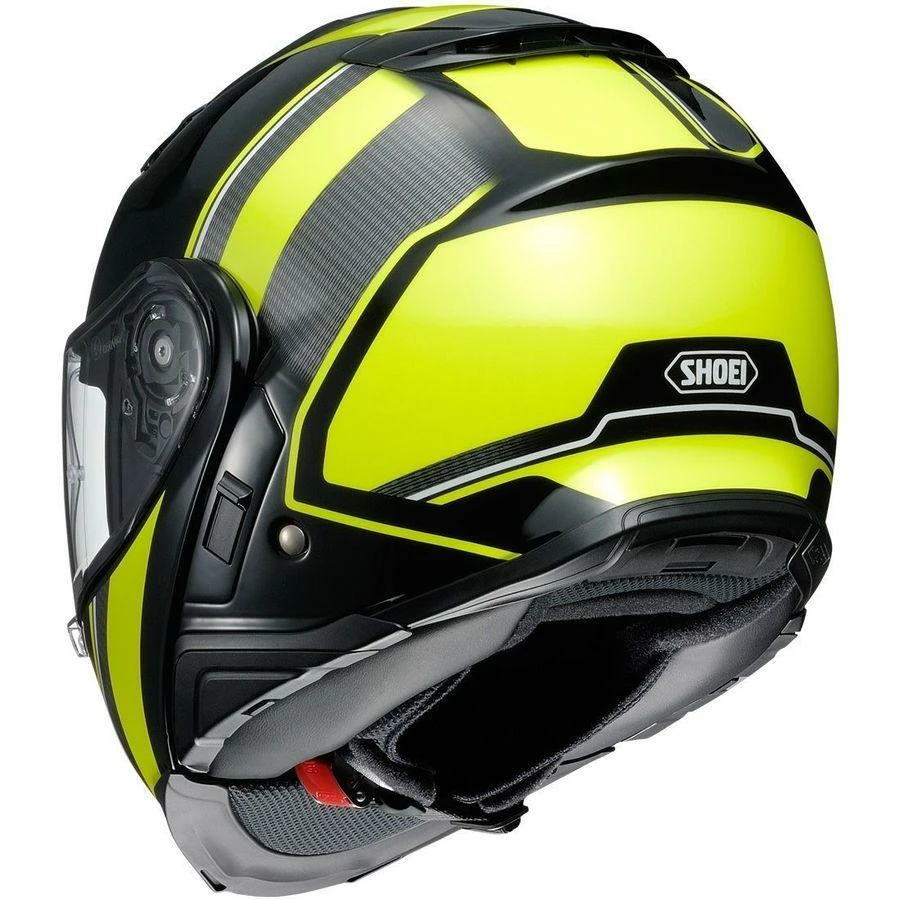 Shoei Neotec II Excursion TC-3 Black-Hi-Viz Yellow Helmets