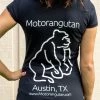 Motorangutan Ladies' T-Shirt Black-White Casual Wear