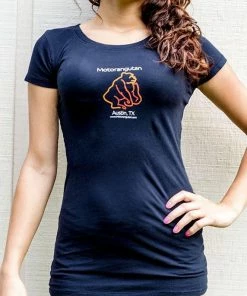 Motorangutan Ladies' T-Shirt Black-Orange