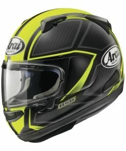 Arai Quantum-X Spine Black-Hi-Viz Yellow Helmet