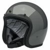 Biltwell Bonanza Gloss Storm Grey Open Face Helmet