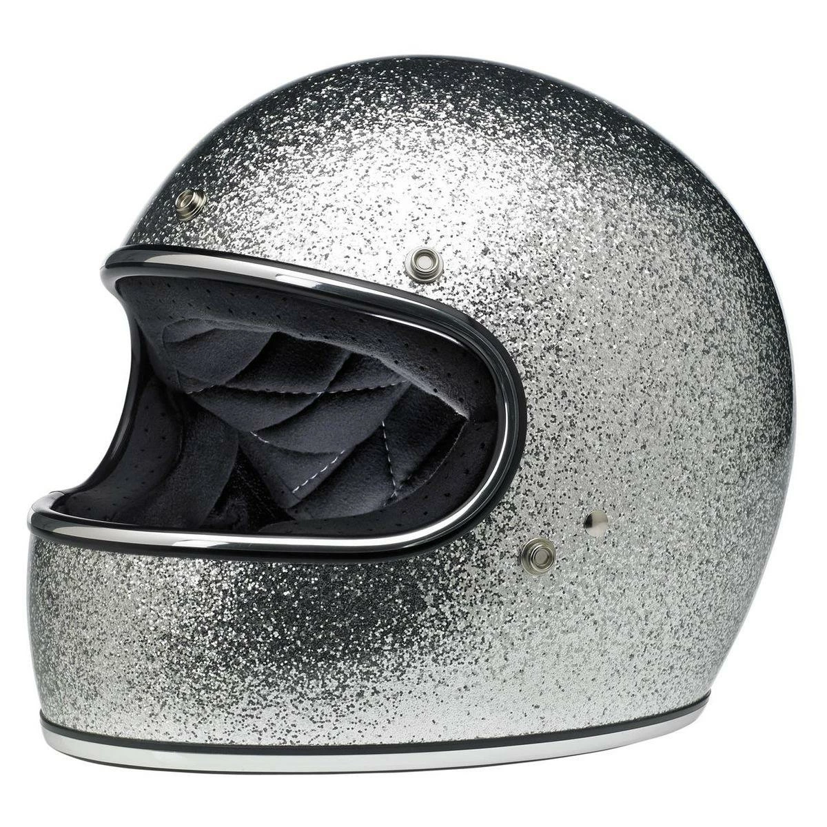 Helmets Biltwell Gringo ECE Brite Silver Flake Helmet