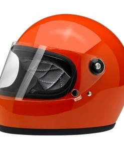 Biltwell Gringo S ECE Gloss Hazard Orange Helmet