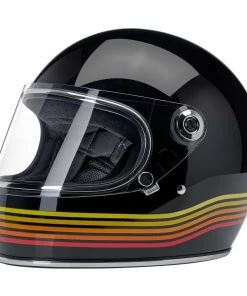 Helmets Biltwell Gringo S ECE Gloss Black Spectrum Helmet