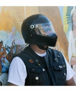 Helmets Biltwell Lane Splitter Gloss Black Helmet