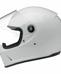 Biltwell Lane Splitter Gloss White Helmet Helmets
