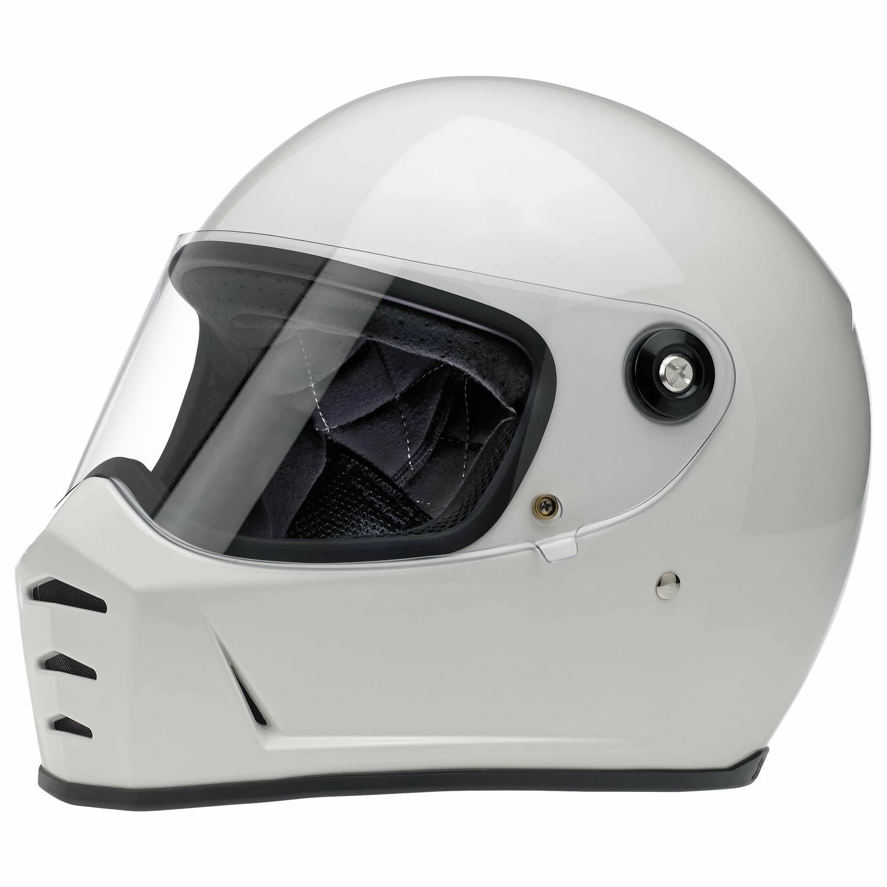Biltwell Lane Splitter Gloss White Helmet Helmets