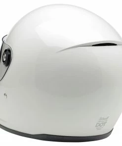 Biltwell Lane Splitter Gloss White Helmet Helmets