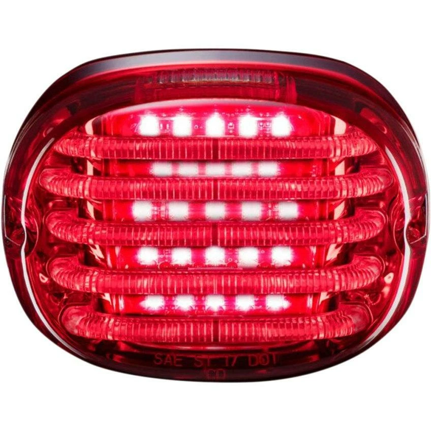 Custom Dynamics ProBEAM Squareback LED Taillight For Harley Davidson Red-No License Plate Window Cruiser Tail Lights