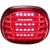 Custom Dynamics ProBEAM Squareback LED Taillight For Harley Davidson Red-With License Plate Window