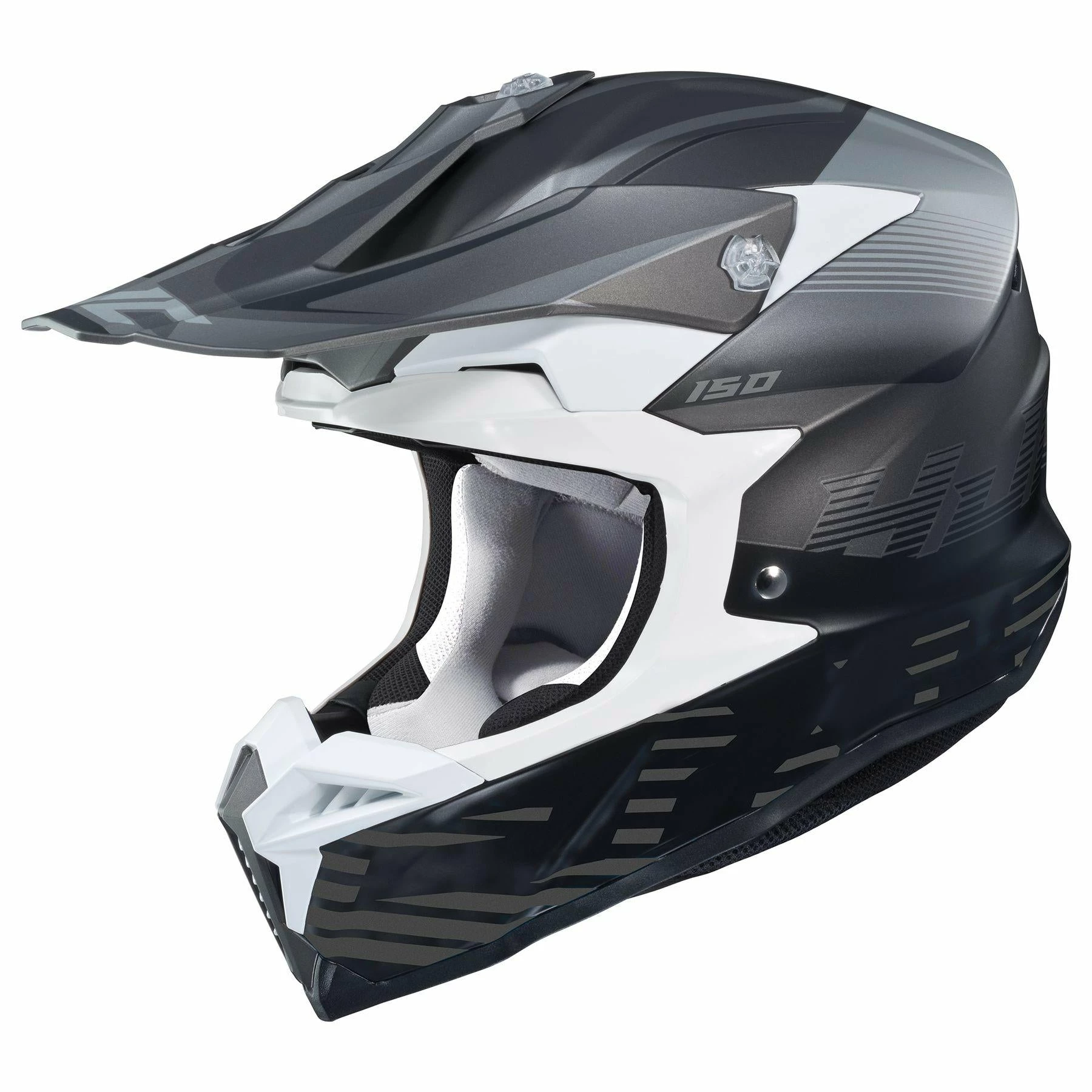 HJC I 50 Fury Black-White MC-5SF