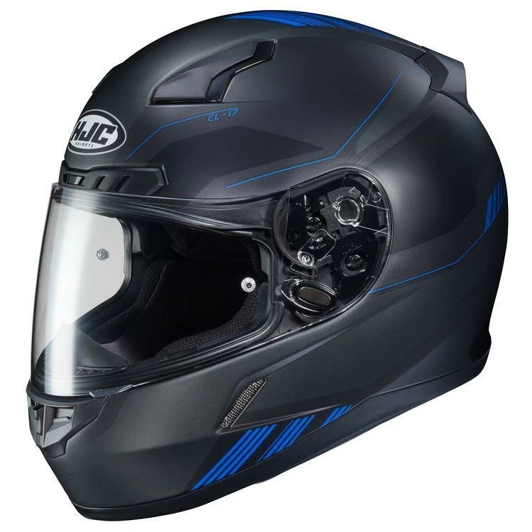 HJC CL-17 Combat Matte Black-Blue Helmet