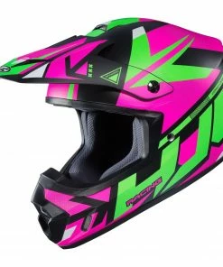 HJC CS-MX 2 Madax Black-Green-Pink MC-84SF