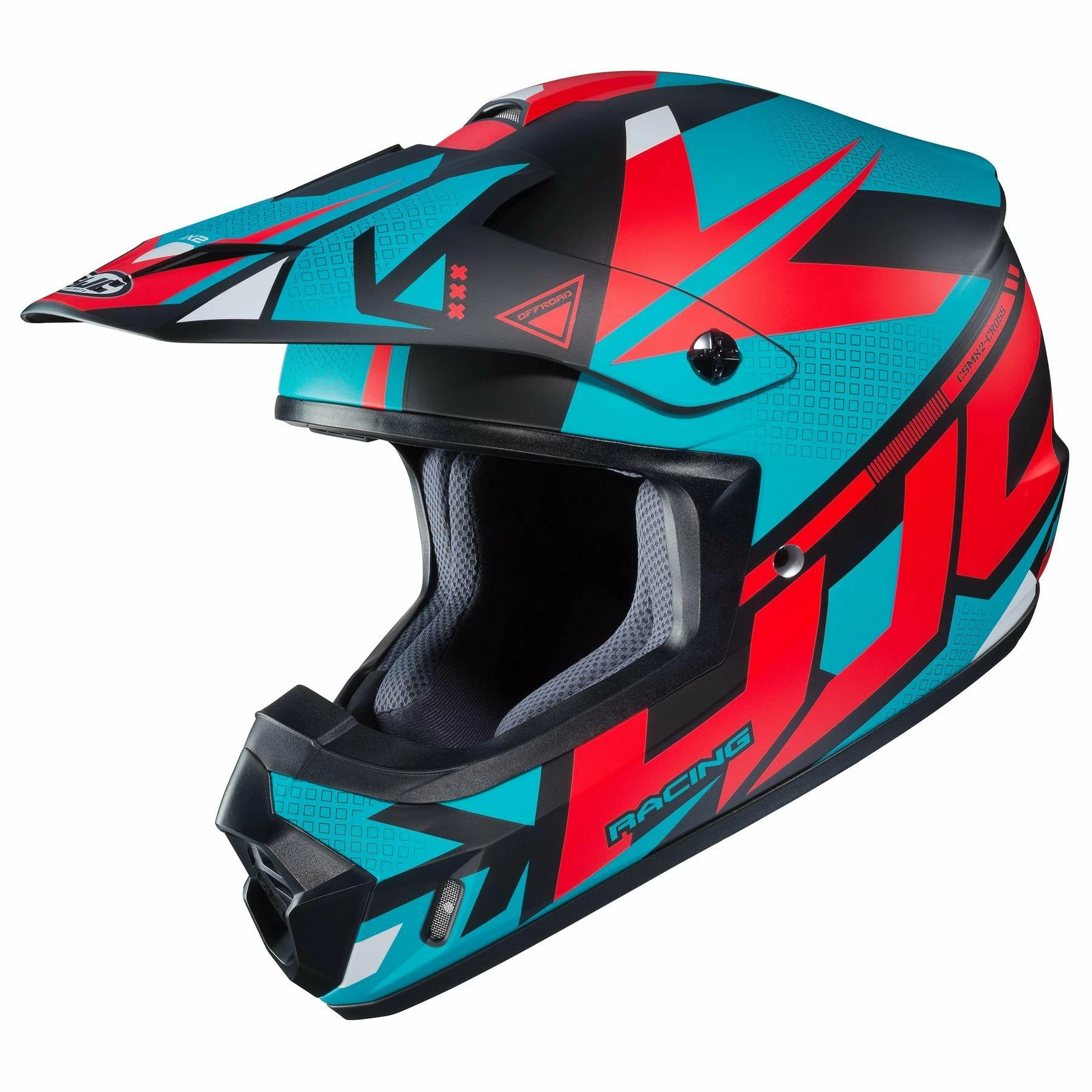 HJC CS-MX 2 Madax Black-Red-Aqua MC-21SF Helmets
