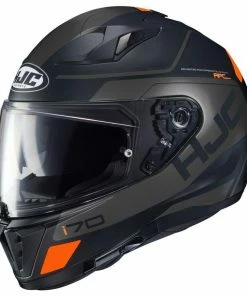 HJC I70 Karon Matte Black-Grey-Orange Helmet