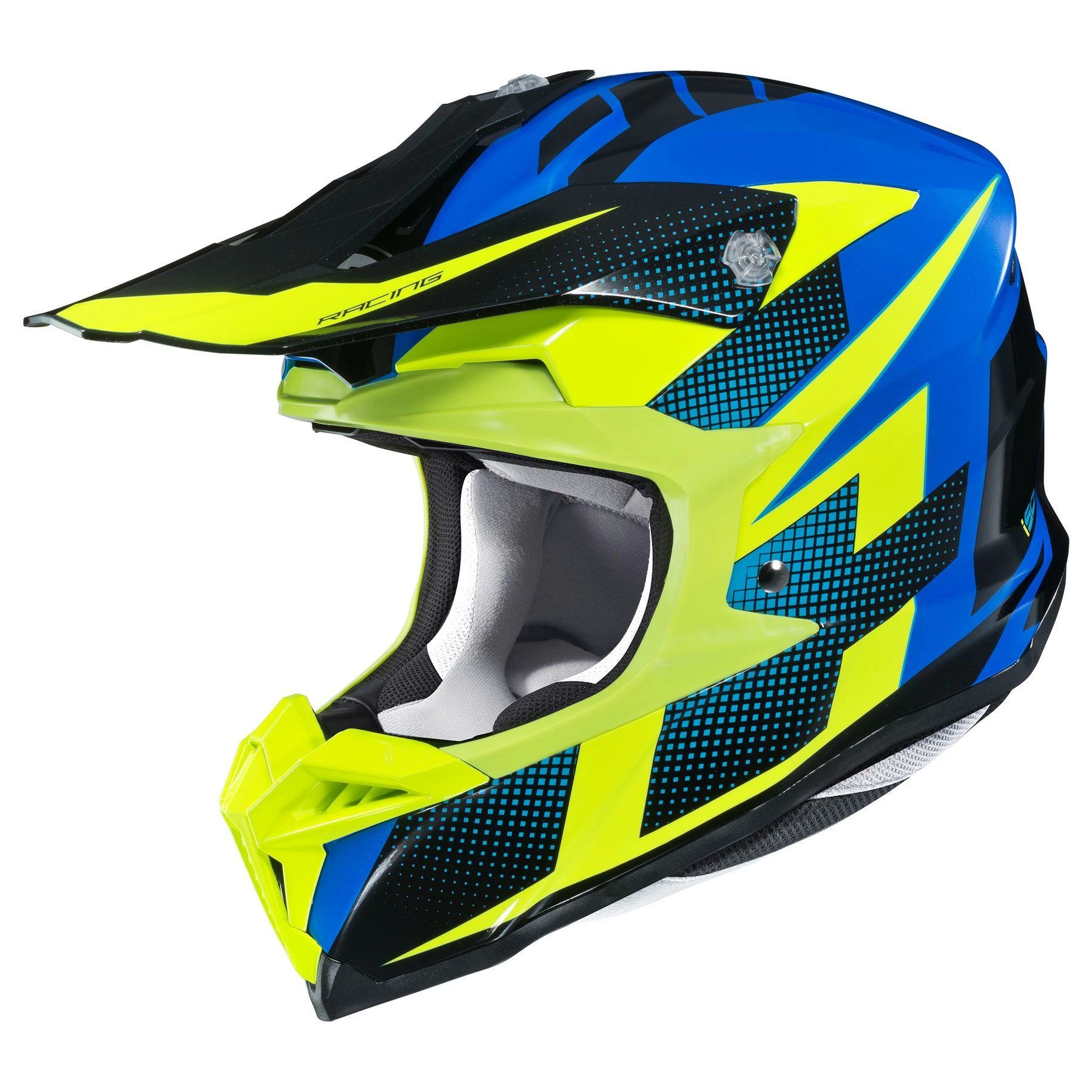 HJC I 50 Argos HighVis-Blue-Black MC-23