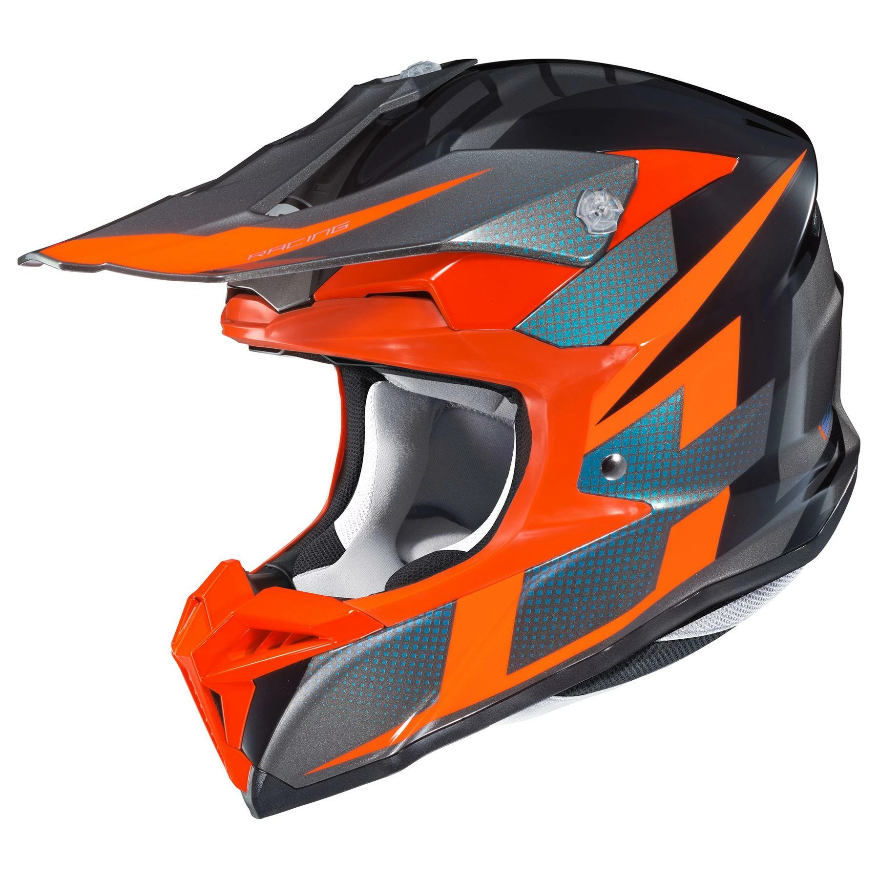 HJC I 50 Argos Black-Orange-Red MC-6H Helmets