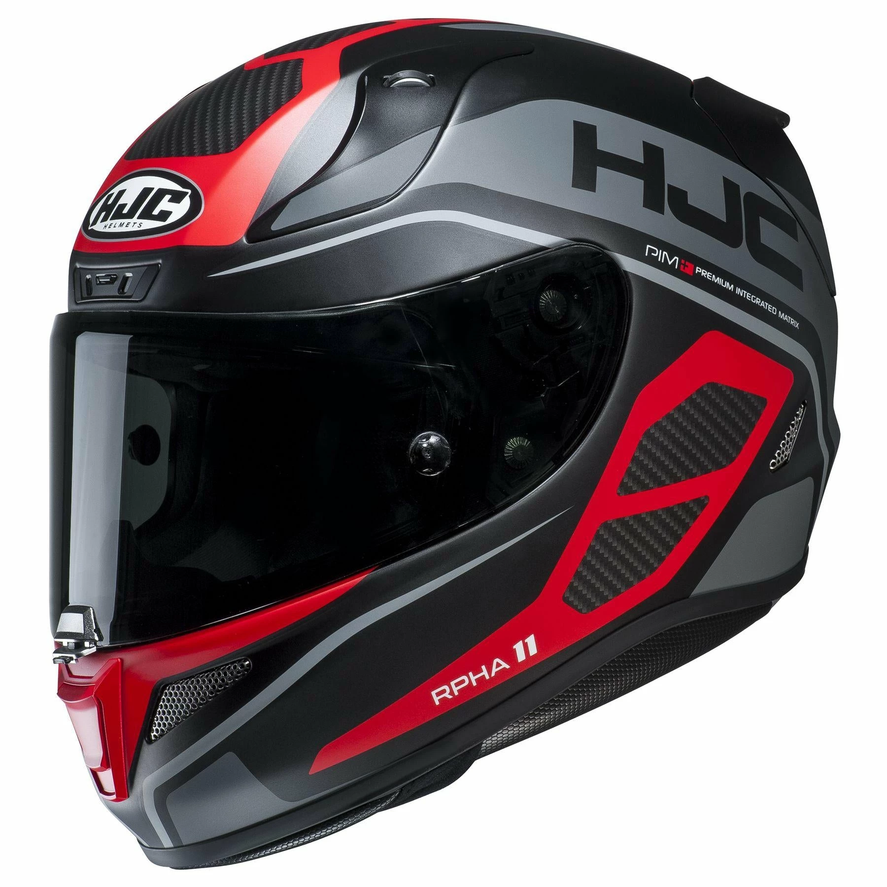 HJC RPHA 11 Saravo Black-Red MC-1SF Helmets