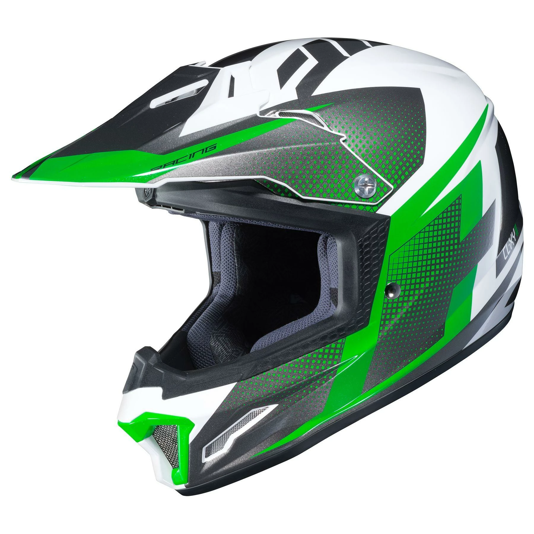 Helmets HJC CL-XY 2 Youth Argos Green-Black MC-4