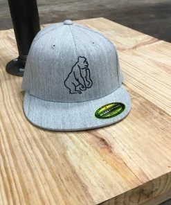 Casual Wear Motorangutan Flex Fit 210 Heather Grey-Black Hat