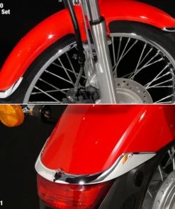 Fender Rails/Trim National Cycle Chrome Front Fender Tips (Yamaha)