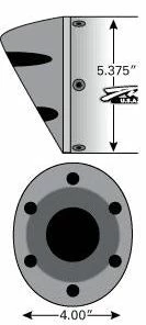 Two Brothers Racing Two Brothers Black M-5 Series Slip-Ons Small Oval Carbon Fiber (Honda)