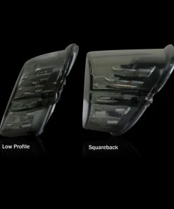 Custom Dynamics ProBEAM Squareback LED Taillight For Harley Davidson Smoke-No License Plate Window Cruiser Tail Lights