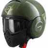 Helmets Shark Raw Trinity Green Open Face Helmet