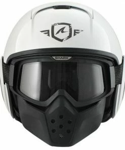 Shark Raw Trinity White-Anthracite Open Face Helmet