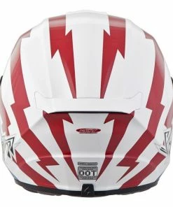 Scorpion EXO-R420 Tracker Red-White-Blue Helmets