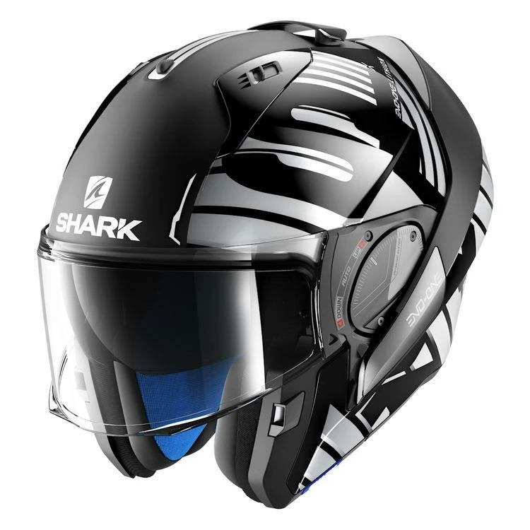 Shark Evo-One 2 Lithion Dual Black-Chrome-Dark Grey Helmets
