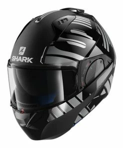Shark Evo-One 2 Lithion Dual Black-Chrome-Dark Grey Helmets