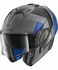 Shark Evo-One 2 Slasher Dark Grey-Black-Blue Helmets