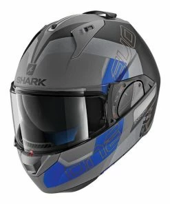 Shark Evo-One 2 Slasher Dark Grey-Black-Blue Helmets