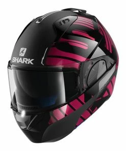 Shark Evo-One 2 Lithion Dual Black-Chrome-Purple Helmets