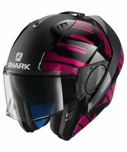 Shark Evo-One 2 Lithion Dual Black-Chrome-Purple Helmets