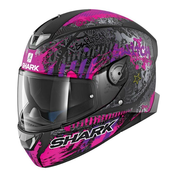 Shark Shawl 2 Switch Rider Matte Black-Pink Helmets