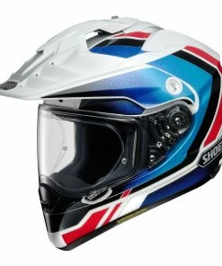 Shoei Hornet X2 Dual Sport Sovereign TC-10 White/Blue/Red Helmet
