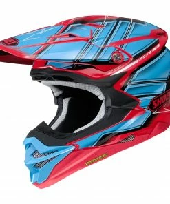 Helmets Shoei VFX-EVO Offroad Glaive TC-1 Blue/Red/Black Helmet