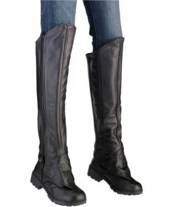 Z1R Women's Leather Half Chaps